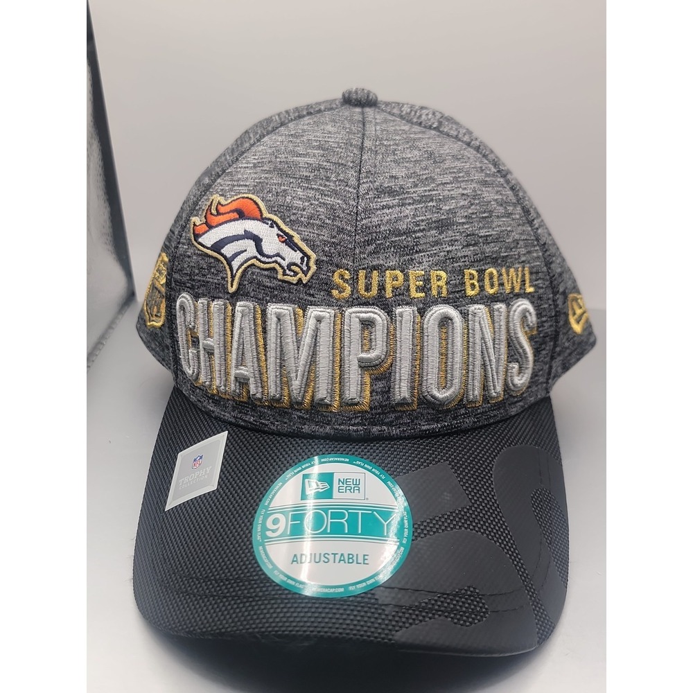 New Era Denver Broncos Super Bowl 50 Champions 9FORTY Adjustable Hat NFL Trophy